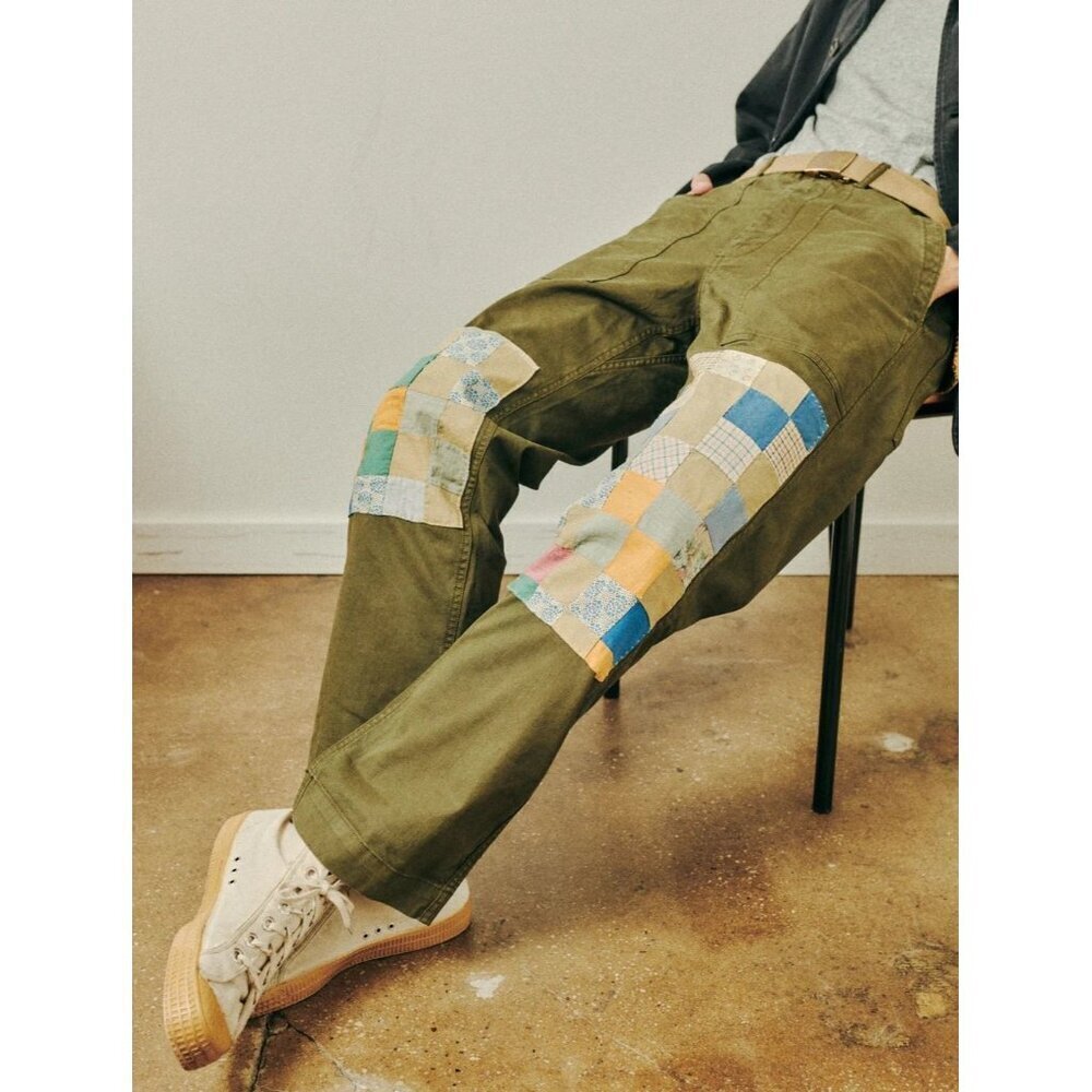 NWT Alex Mill X Blank Supply Re x Work Field Chino quilted patchwork pants 31